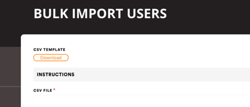Bulk Import - DownloadButton